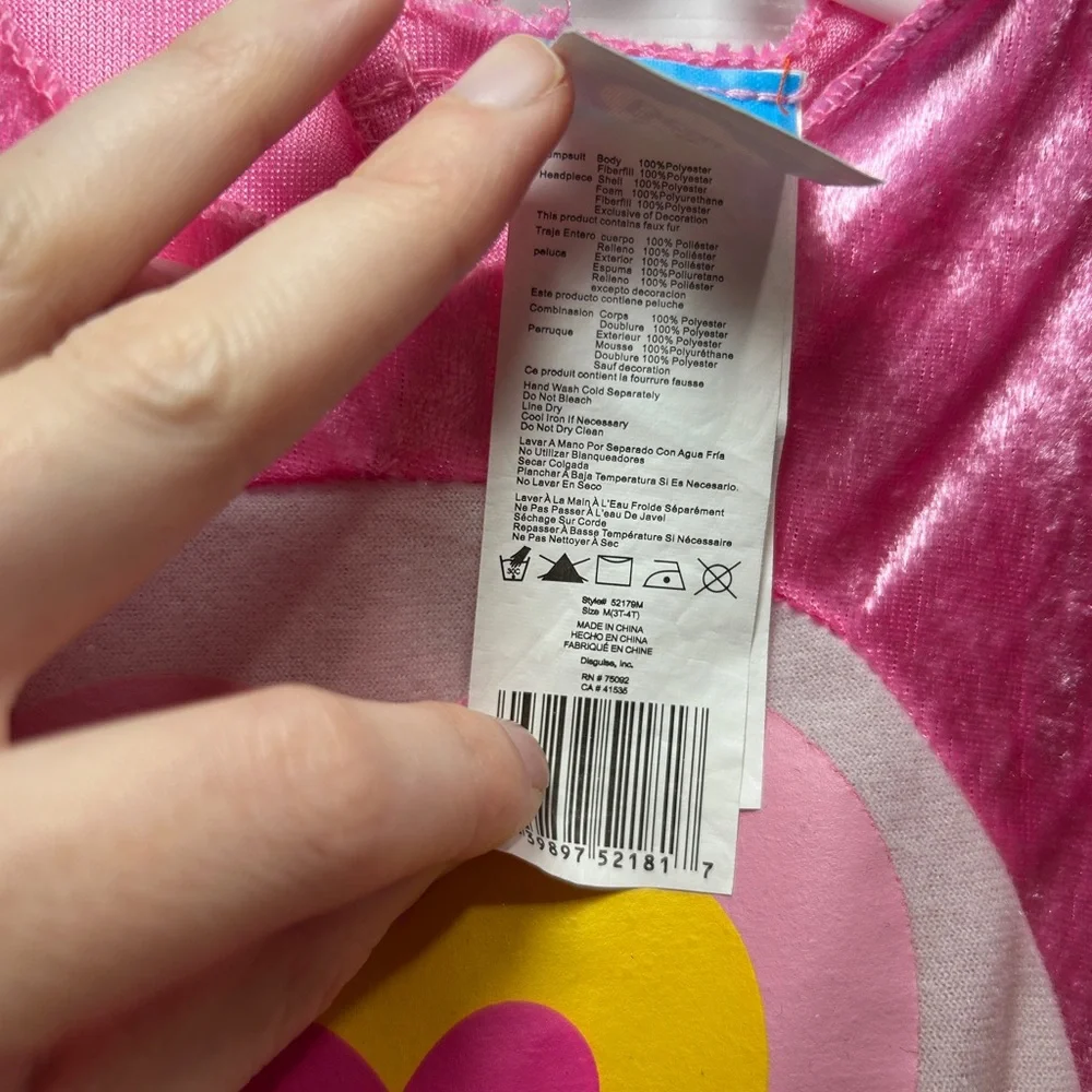 Toddler 3-4t pink care bear costume - Picture 6 of 7